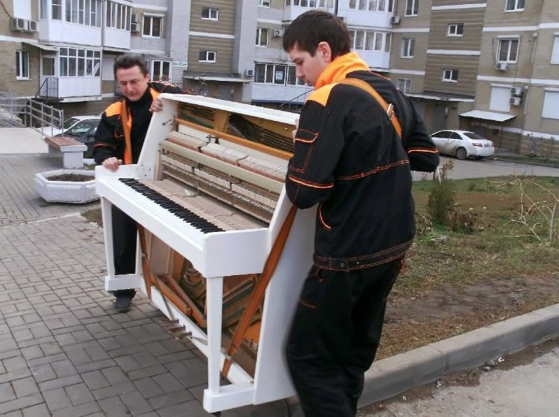 Перевозка пианино на этаж