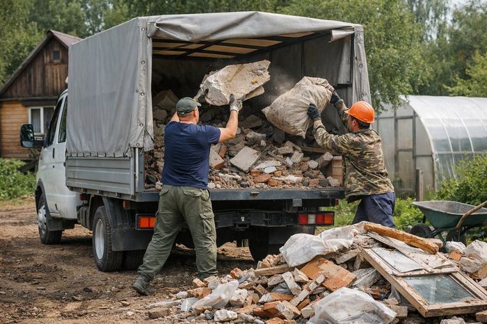 Уборка и вывоз мусора с дачного участка